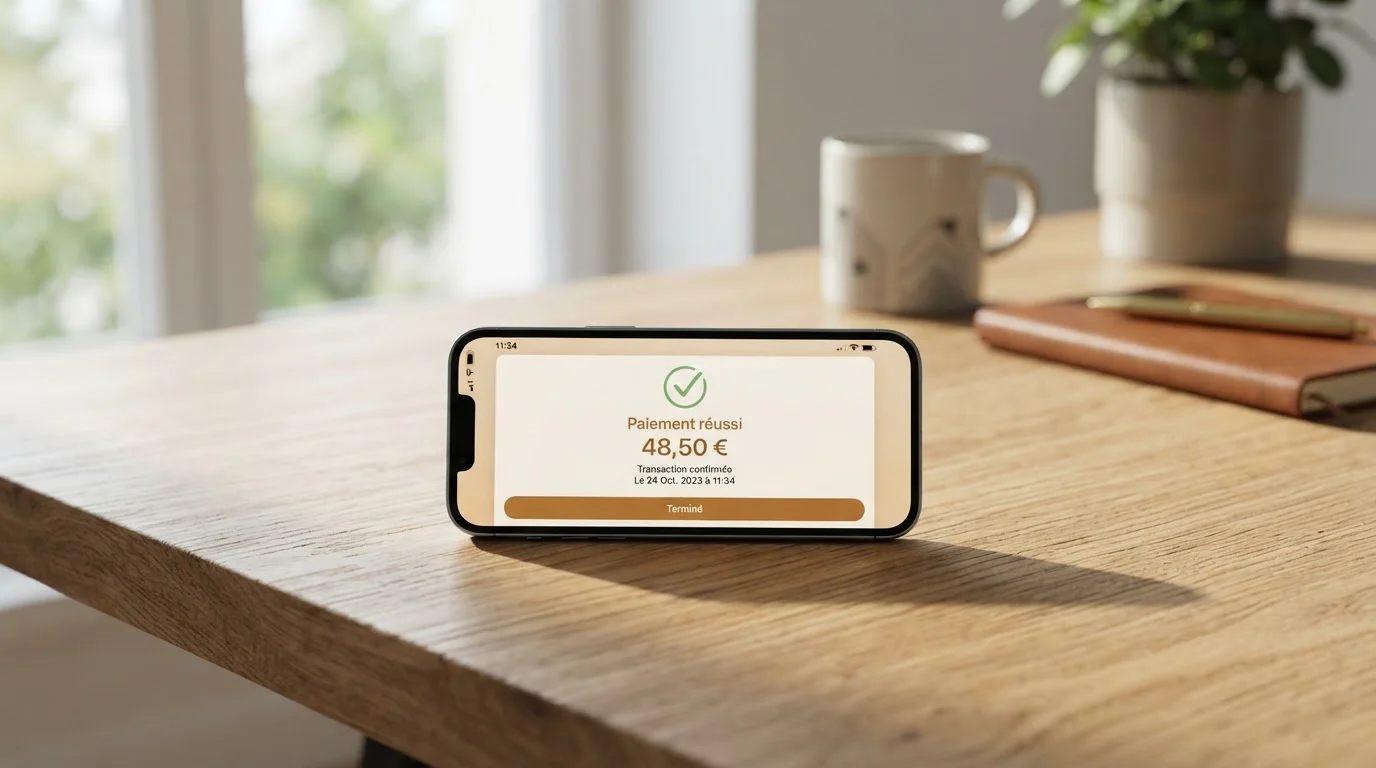 Smartphone mostrando pantalla de pago móvil en casino online con símbolo de euro