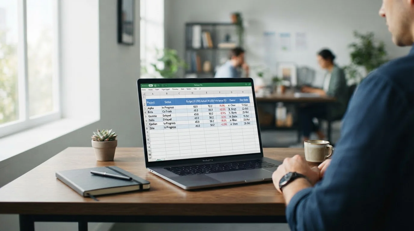 Laptop mostrando tabla comparativa de casinos con datos organizados