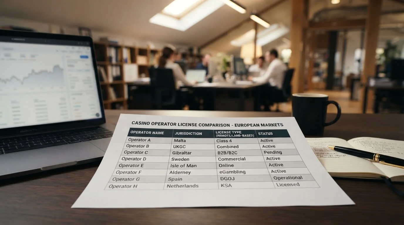 Documento comparativo de casinos con Klarna en España con licencias DGOJ y offshore
