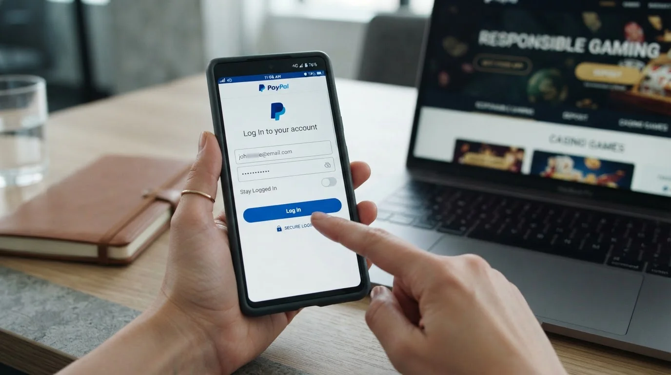 Proceso de depósito con PayPal en casino online español